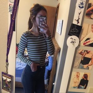 Striped long sleeve top from princess Polly
